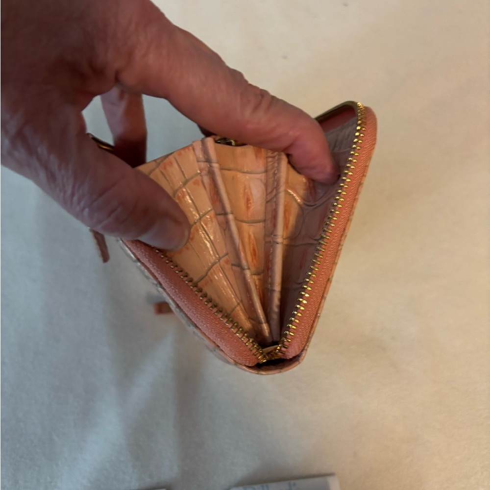 Brahmin Blush Crocodile Embossed Wallet - Picture 3 of 8